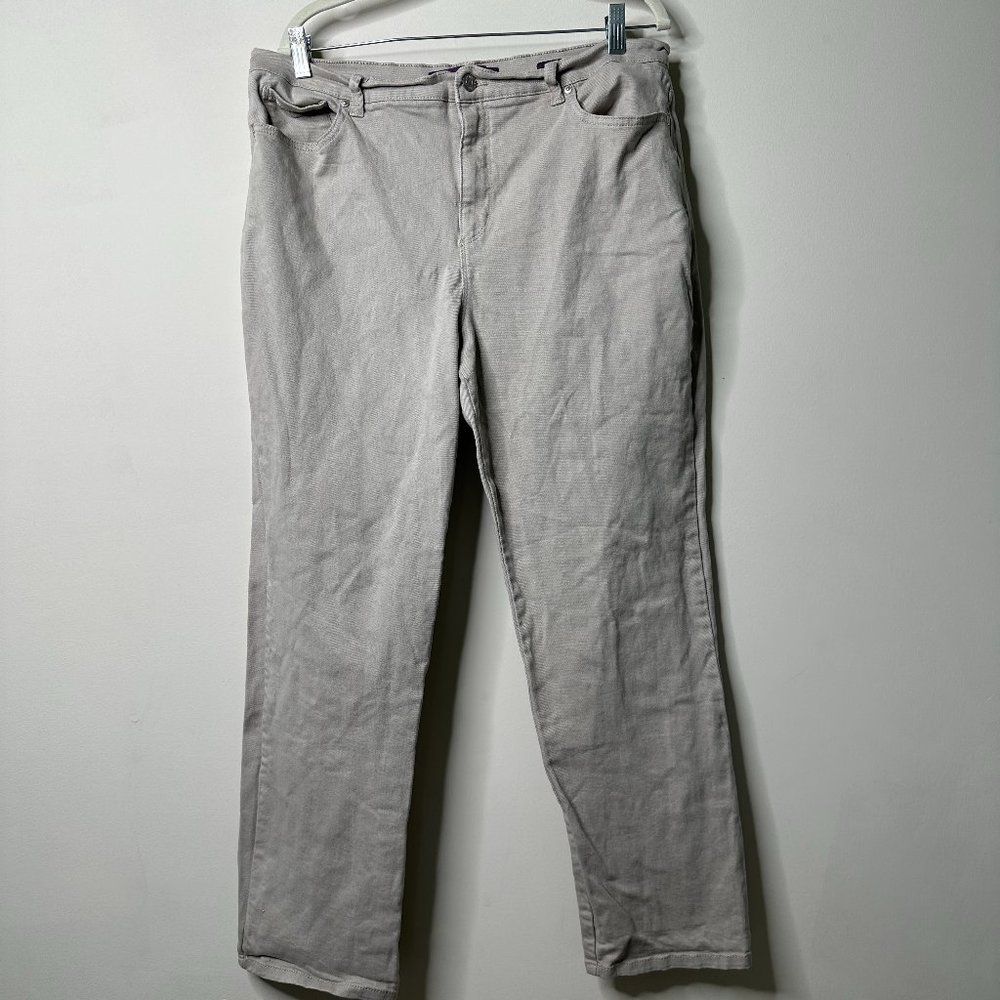 Gloria Vanderbilt Amanda Jeans Beige/Tan Women's 16